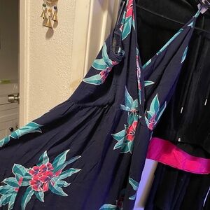 Tropical wrap dress